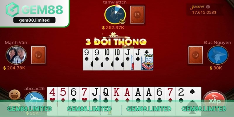 Anh em cần ghi nhớ đúng thứ tự mạnh yếu của bài Tiến lên