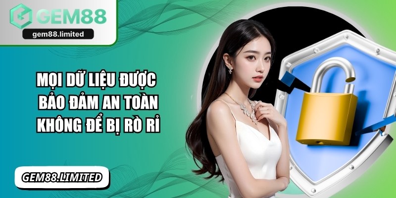Mọi dữ liệu được bảo đảm an toàn không để bị rò rỉ